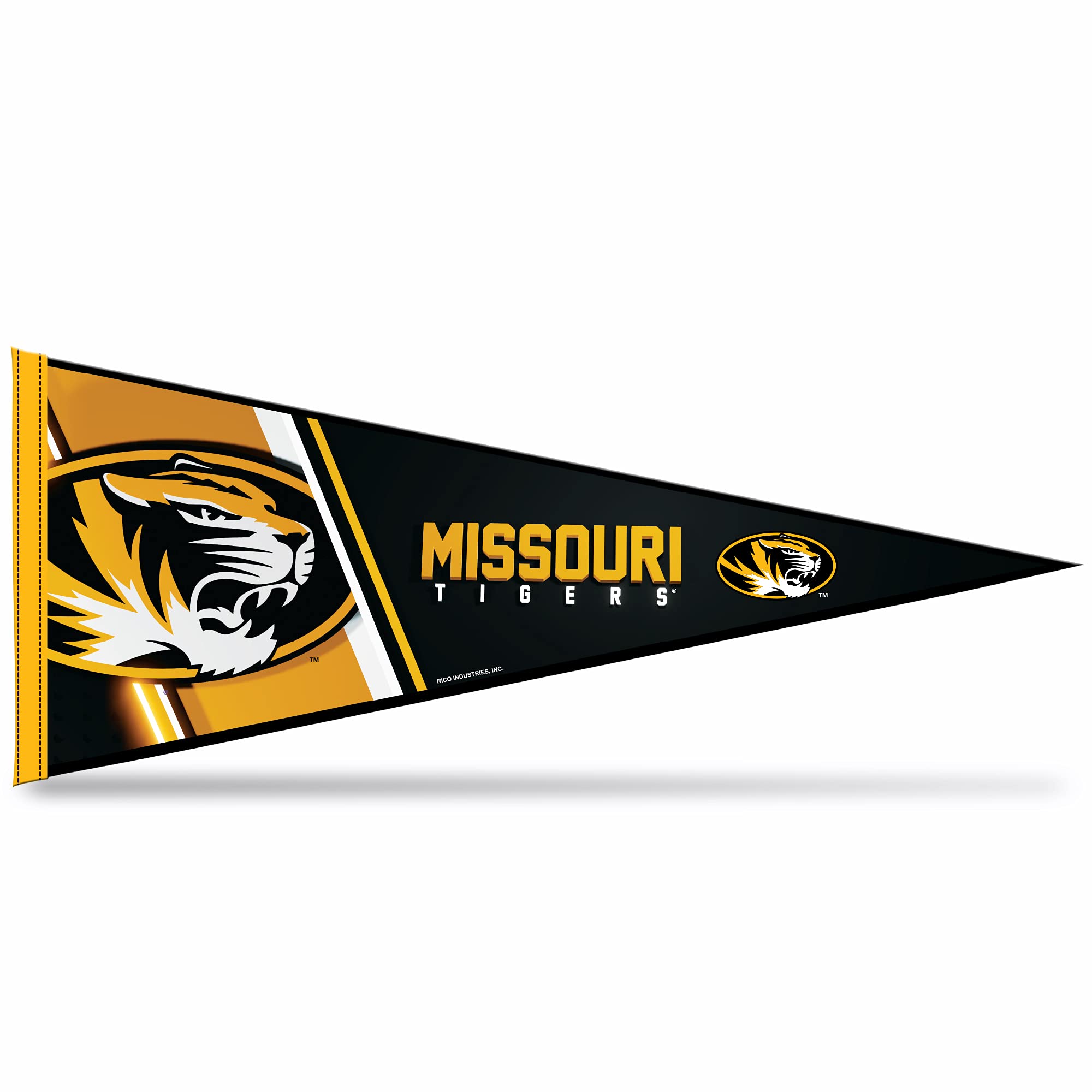 Rico Industries Ncaa Missouri Tigers Primary 12'' X 30'' Felt Wall D  Cor Pennant - Great For Home/Bed Room/Man Cave D  Cor