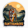 Cozydecorvibe Ranthambore Fridge Magnet for Refrigerator | Rajasthan Wildlife Wooden Souvenir | 3 x 3 Inch | Gloss Finish | Rant