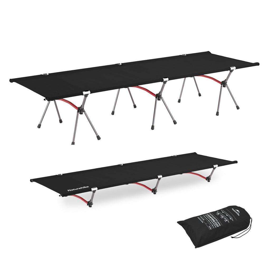 Naturehike Armywild Folding Camping Cot, Height Adjustable Ultralight Backpacking Cot, Portable Camping Bed For Camping Hiking T