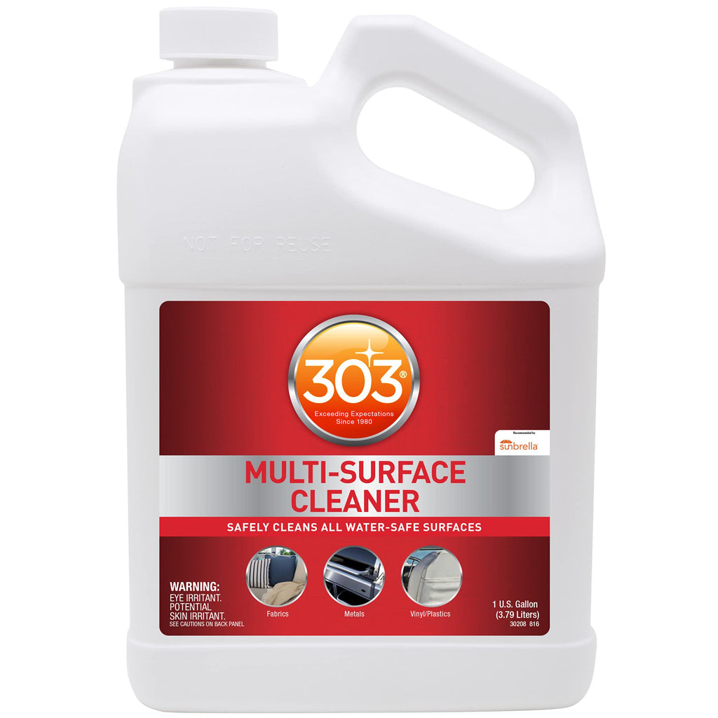303 Products Multi-Surface Cleaner - Safely Cleans All Water Safe Surfaces, Including All Types Of Fabric And Vinyl, Rinses Resi