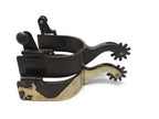 Aj Tack Reining Horse Western Show Spurs Silver Engraving Antique Brown Color Mens