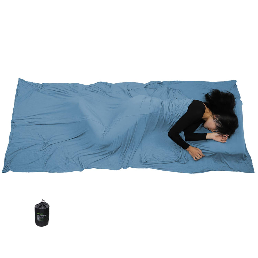 Browint Travel Sheets For Hotel, Rayon Derived From Bamboo, Sleep Sack For Adults, Warm Weather/Summer Sleeping Bag Liner For Ca