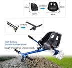 Hoverboard Seat Attachment Go-Kart Fits 6.5   / 8   / 10    Hoverboards, Hover Cart For Kids & Adults, Accessory For Self Balanc