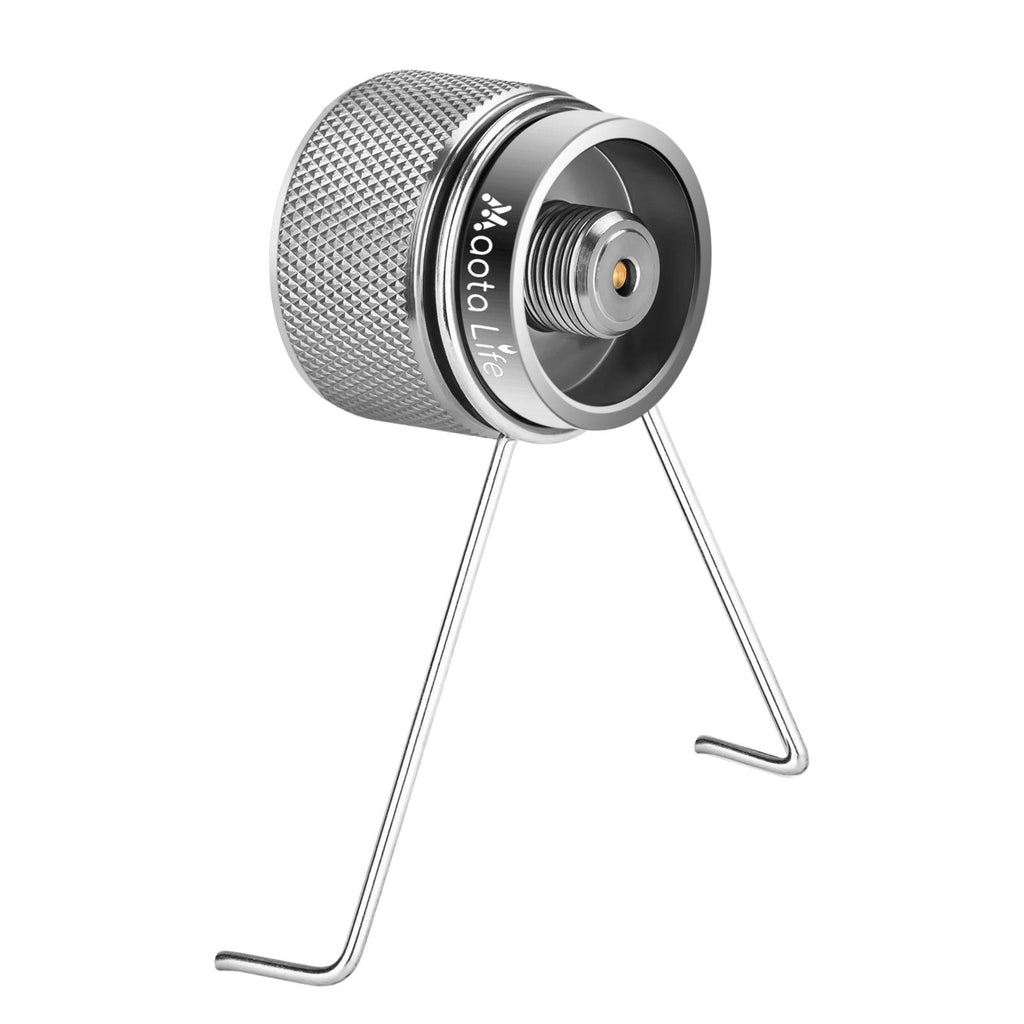Maotalife Camping Stove Adapter - 1Lb Propane Small Tank Input And En417 Lindal Valve Output Propane Canister Converter - Premiu