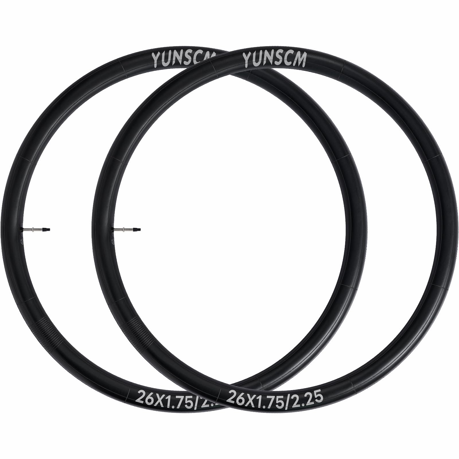 2-Pack 26'' Bike Tubes 26X1.75/2.125'' Fv48 Presta Valve 26'' Bicycle Tubes Replacement For 26 X 1.75 26 X 1.90 26 X 1.95 26 X 2