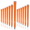 Karma Neion II 13 Piece Golf Grip Set, Orange Standard Size Vibrant Neon Color Multi Textured Slip Resistant Rubber Replacement 