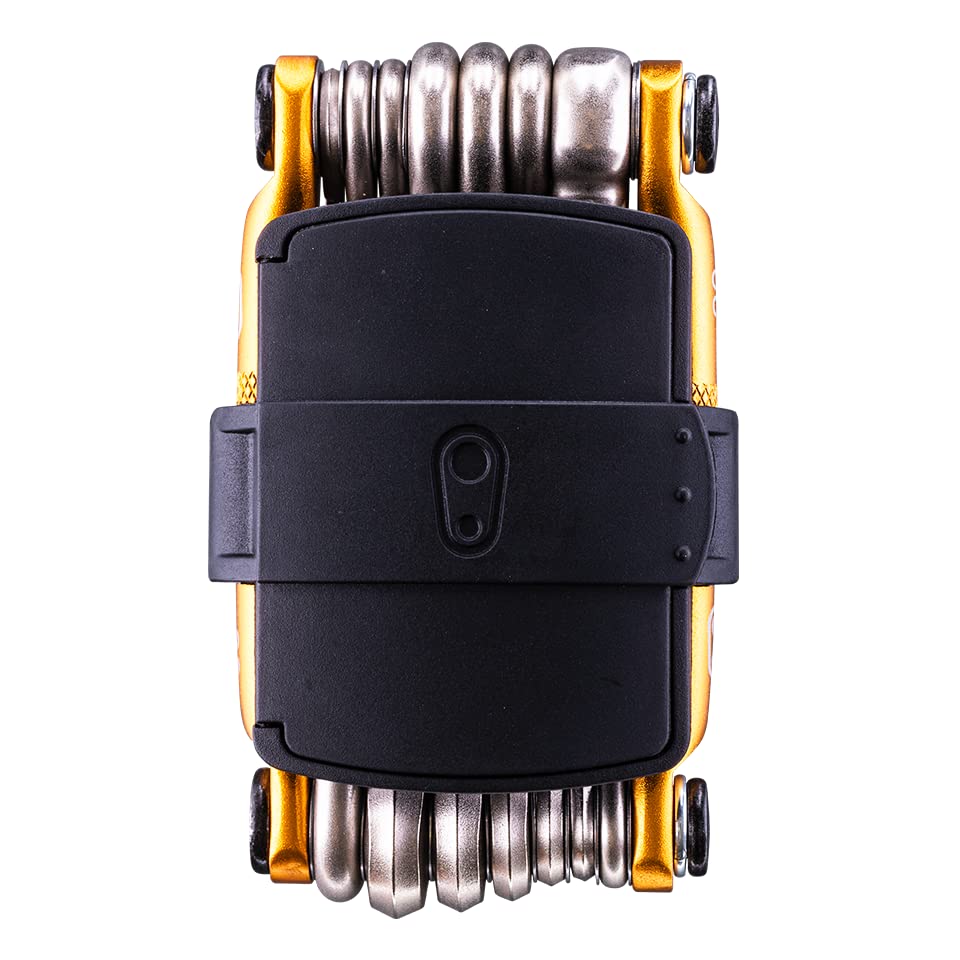 Crankbrothers Multi Tool M 20 Bike Tool - Mtb Multi-Tool Gold - 20 Bicycle Tools(20 In 1 Tool), Ergonomic And Lightweight