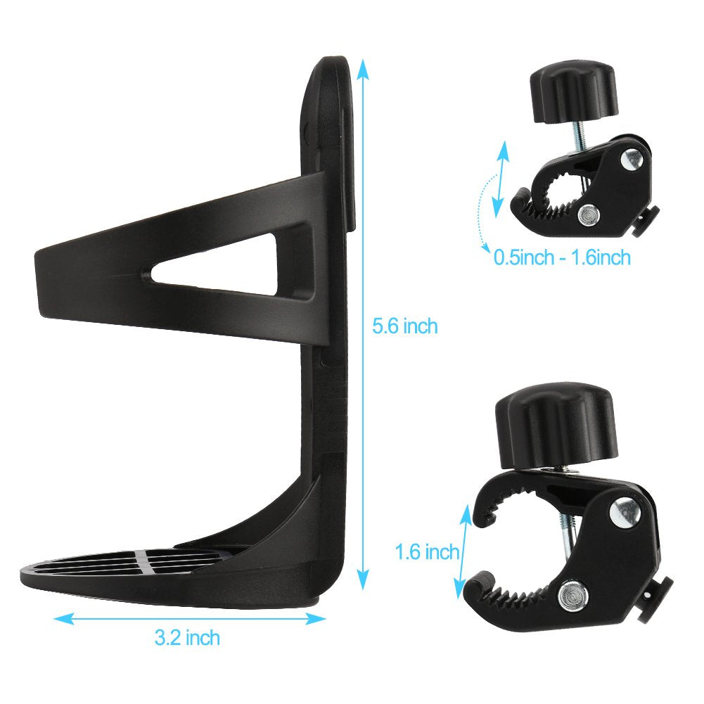 Accmor Bike Water Bottle Holder No Screws, Bike Cup Holder, Water Bottle Holders For Bike, Universal Drinks Holder For Large Bot