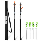 Tent Poles For Tarp, Camuland Telescoping Camping Gear Accessories Stakes For Hammock Rain Fly Sun Shade Adjustable Lightweight