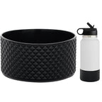 Wk Ieason Diomond Protective Silicone Sleeve Boot For 20-40Oz Stanley Tumbler And Compatible With 12Oz 21Oz 24Oz Hydro Flask Wat