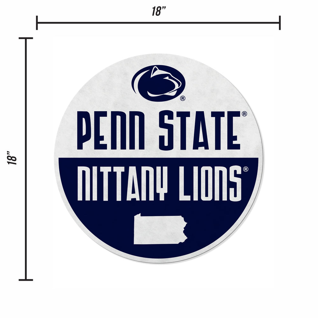 Rico Industries Ncaa Penn State Nittany Lions - Psu Classic Shape Cut Pennant - Home And Living Room D  Cor - Soft Felt Ez To Ha