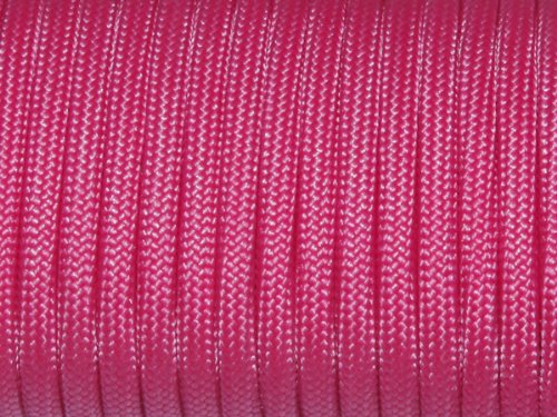 7 Strand Core 550Lb Paracord Parachute Cord Lanyard Mil Spec Type Iii-100Ft (Hot Pink(43#))