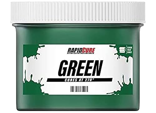 Rapid Curea Screen Printing Ink Green (Gallon - 128Oz) - Plastisol Ink For Screen Printing Fabric - Low Temperature Curing Plast