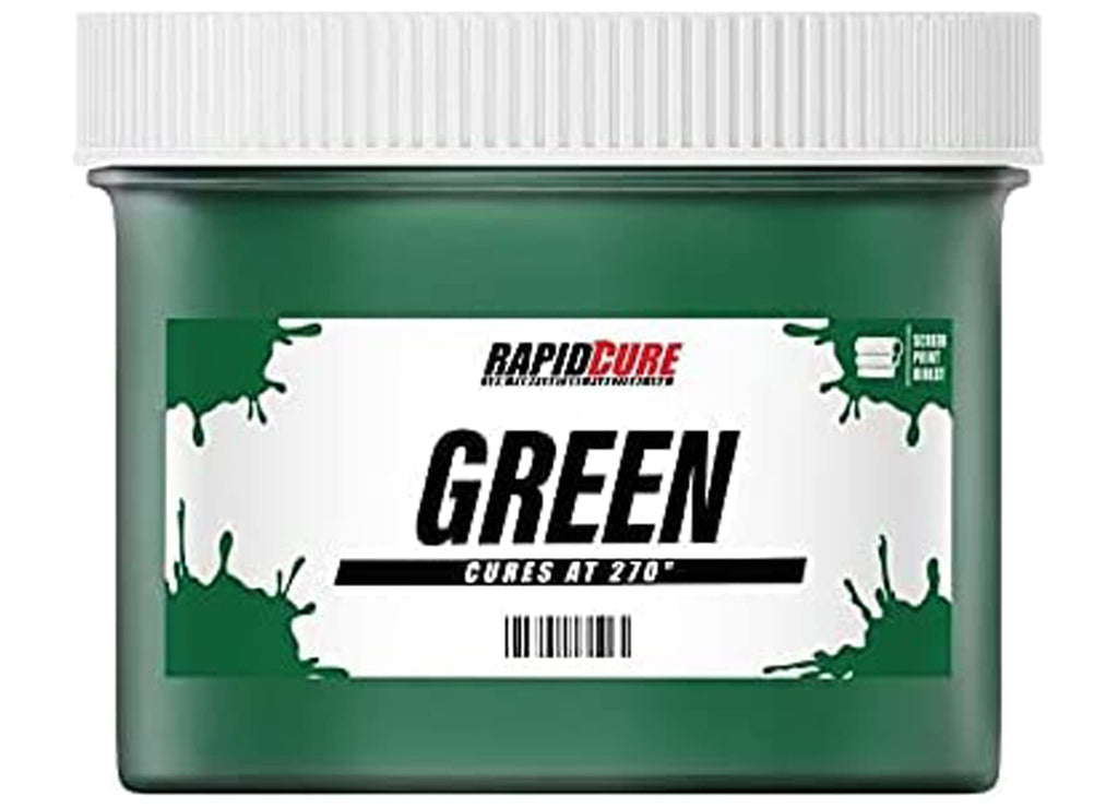 Rapid Curea Screen Printing Ink Green (Gallon - 128Oz) - Plastisol Ink For Screen Printing Fabric - Low Temperature Curing Plast