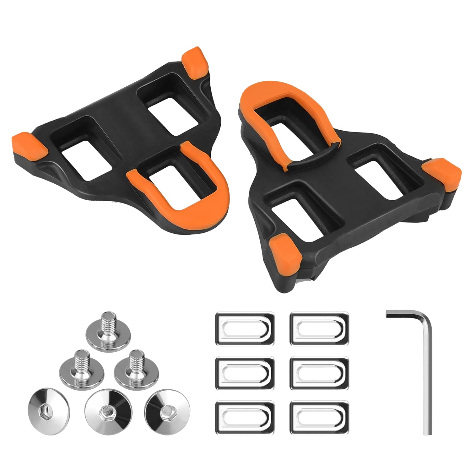 Thinvik Road Bike Cleats For Shimano Spd-Sl Locking Cycling Pedals Cleat For Shimano Sh11 System Shoes - 6 Degree Float