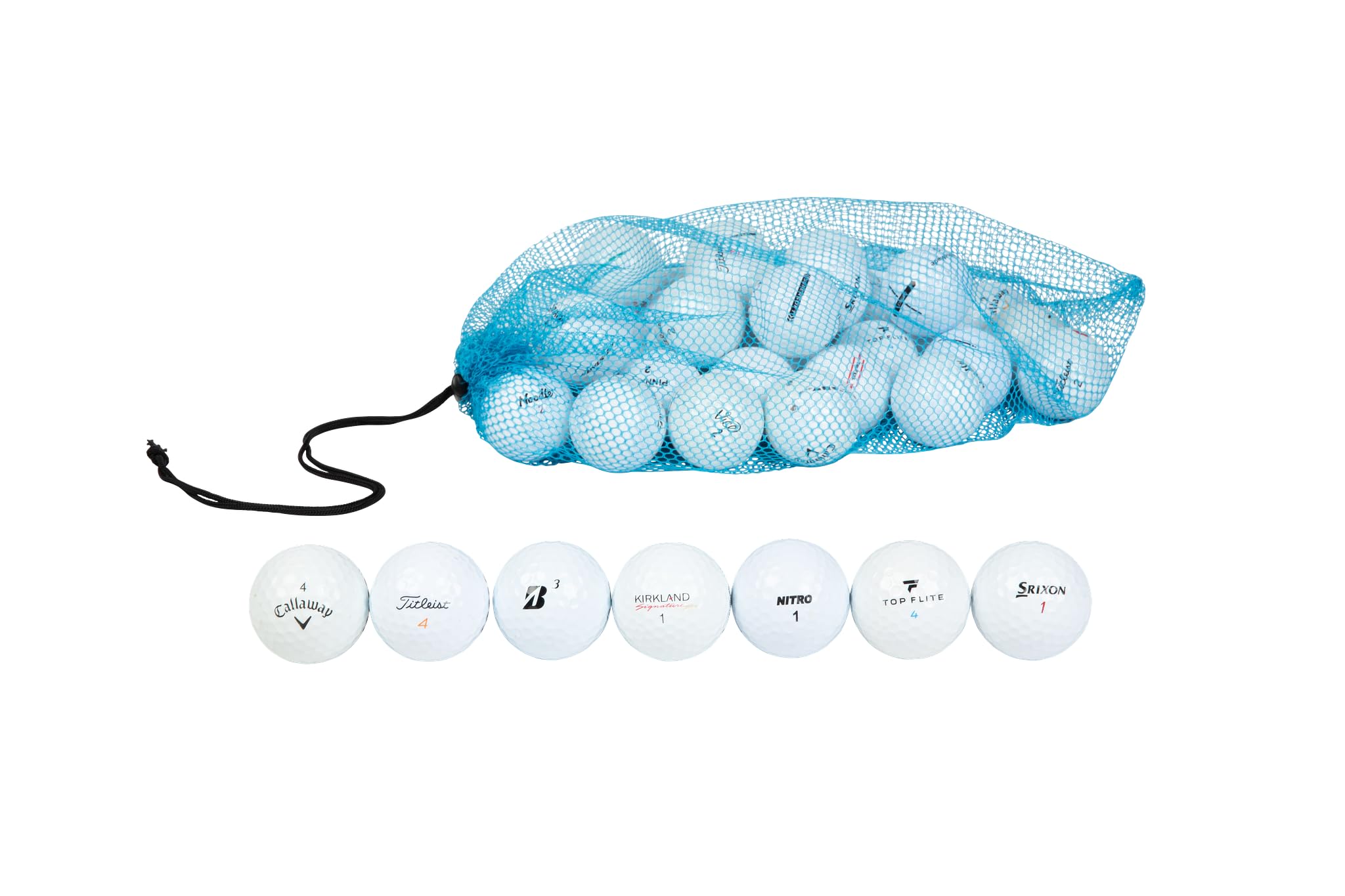Clean Green Golf Balls | 48 Recycled Golf Balls | Titleist, Callaway, Taylormade | Pinnacle, Top-Flite, Kirkland | Washed & Grad