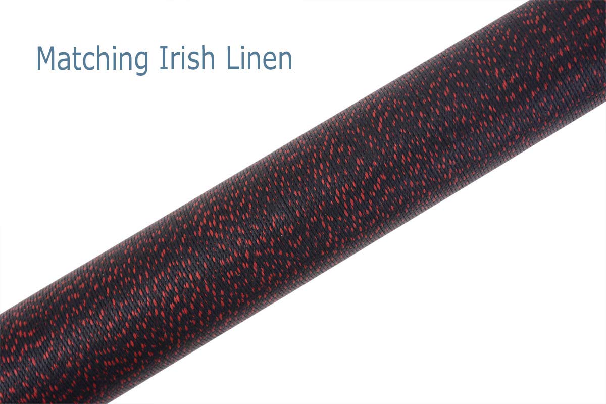 Ab Earth 58 Inch Hand-Painted Series 2-Piece Billaird Pool Cue Stick With Irish Linen Wrap (Red, 19Oz)