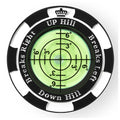 Slopemaster Progreen Reader - Golf Hat Clip Ball Marker With High Precision Green Reading Aid Golf Accessories For Men Women(Bla