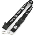 Aminco Nfl Pittsburgh Steelers Team Lanyard, Black & White, Size 6
