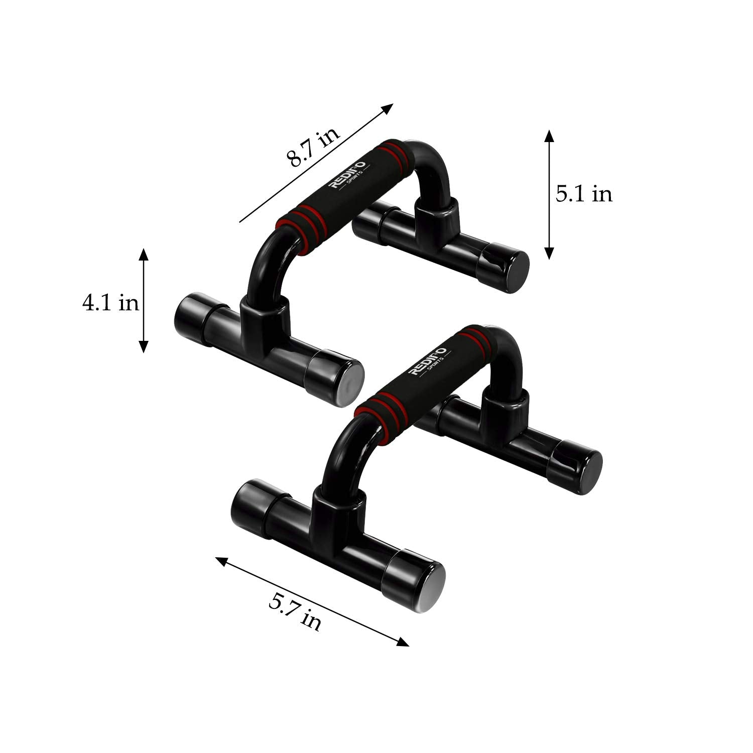 Push Up Bars Strength Training - Workout Stands With Ergonomic Push-Up Bracket Board With Non-Slip Sturdy Structure Portable For