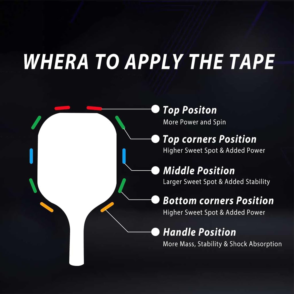 Orbein 40Pcs 3G Silver Lead Tape For Pickleball Paddles - Pickleball Lead Tape Golf Clubs/Tennis Racket/Squash Racquet - With 3M