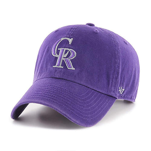 '47 New York Yankees Adjustable Cap Clean Up Mlb, Colorado Rockies Purple, One Size