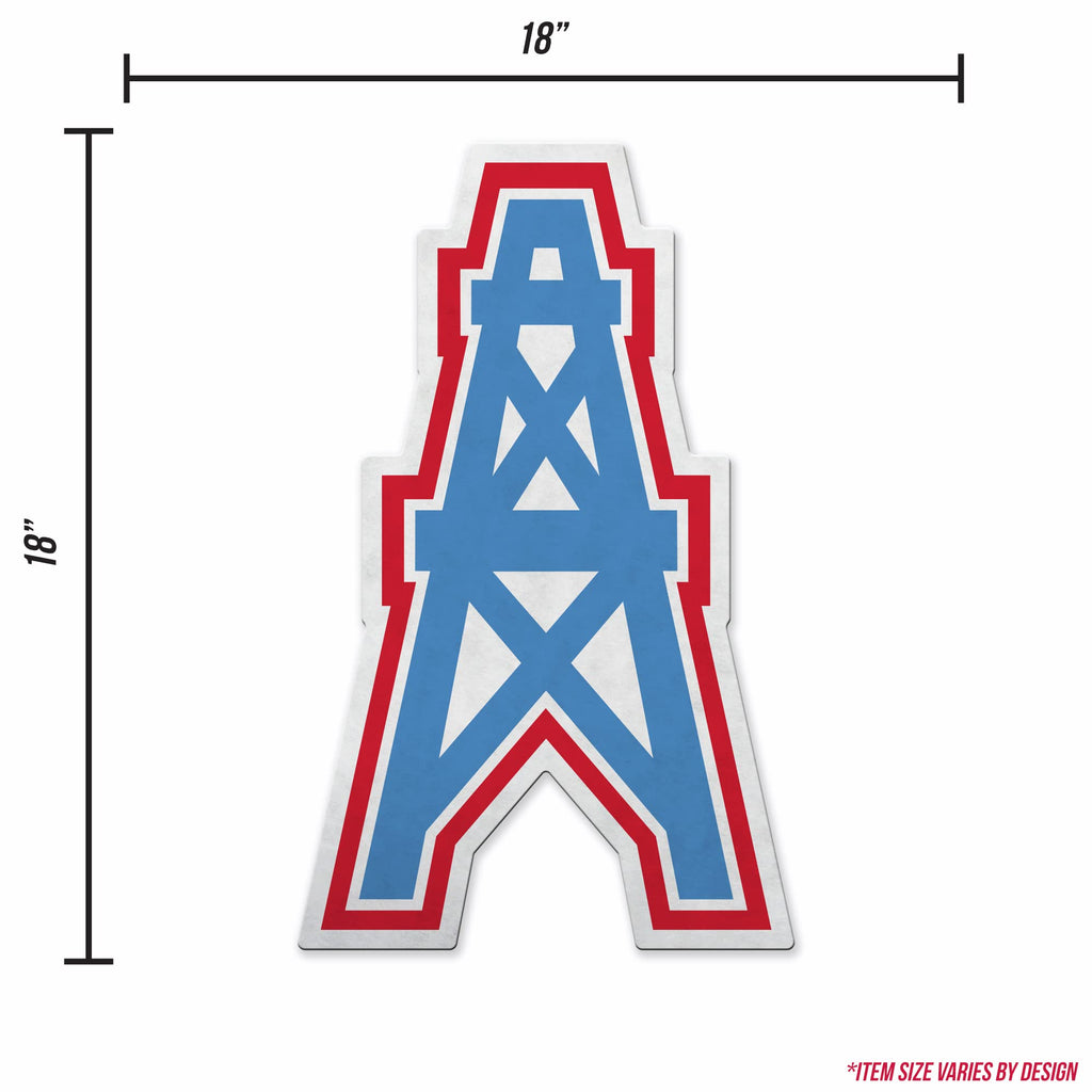 Rico Industries Nfl Football Tennessee Titans Retro Shape Cut Pennant - Home And Living Room D  Cor - Soft Felt Ez To Hang