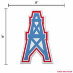 Rico Industries Nfl Football Tennessee Titans Retro Shape Cut Pennant - Home And Living Room D  Cor - Soft Felt Ez To Hang