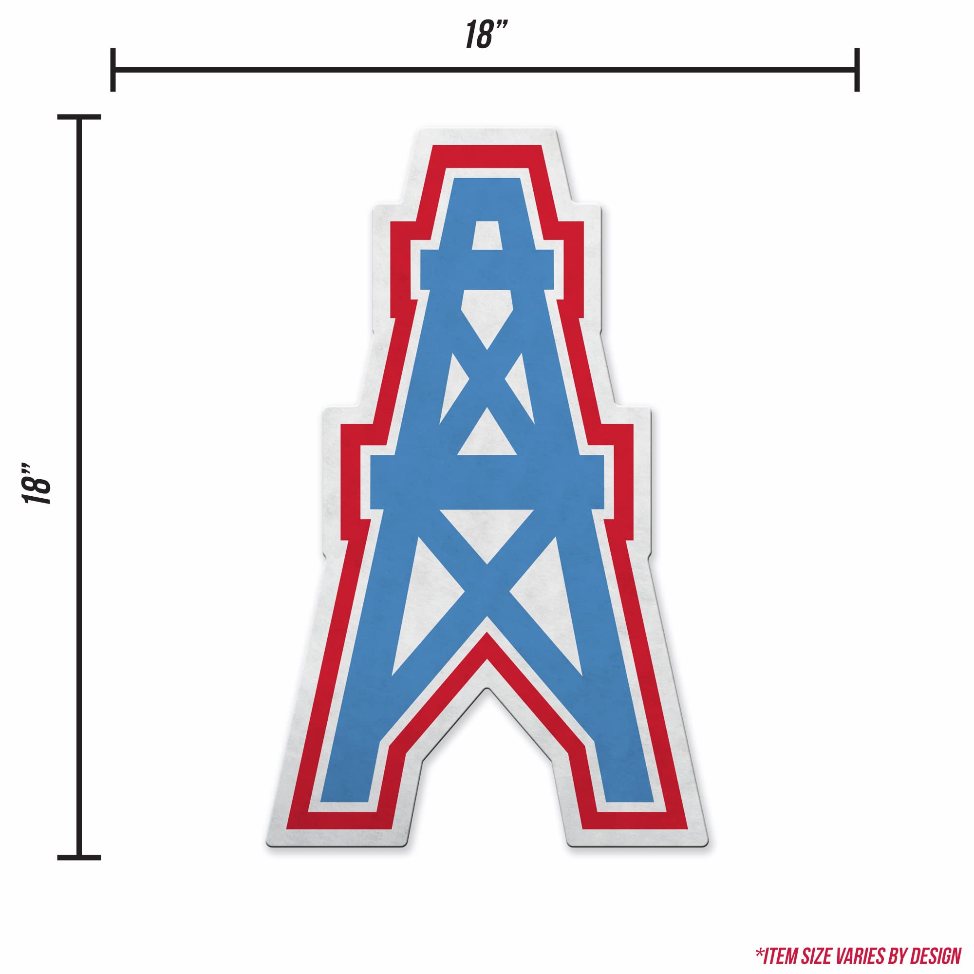 Rico Industries Nfl Football Tennessee Titans Retro Shape Cut Pennant - Home And Living Room D  Cor - Soft Felt Ez To Hang