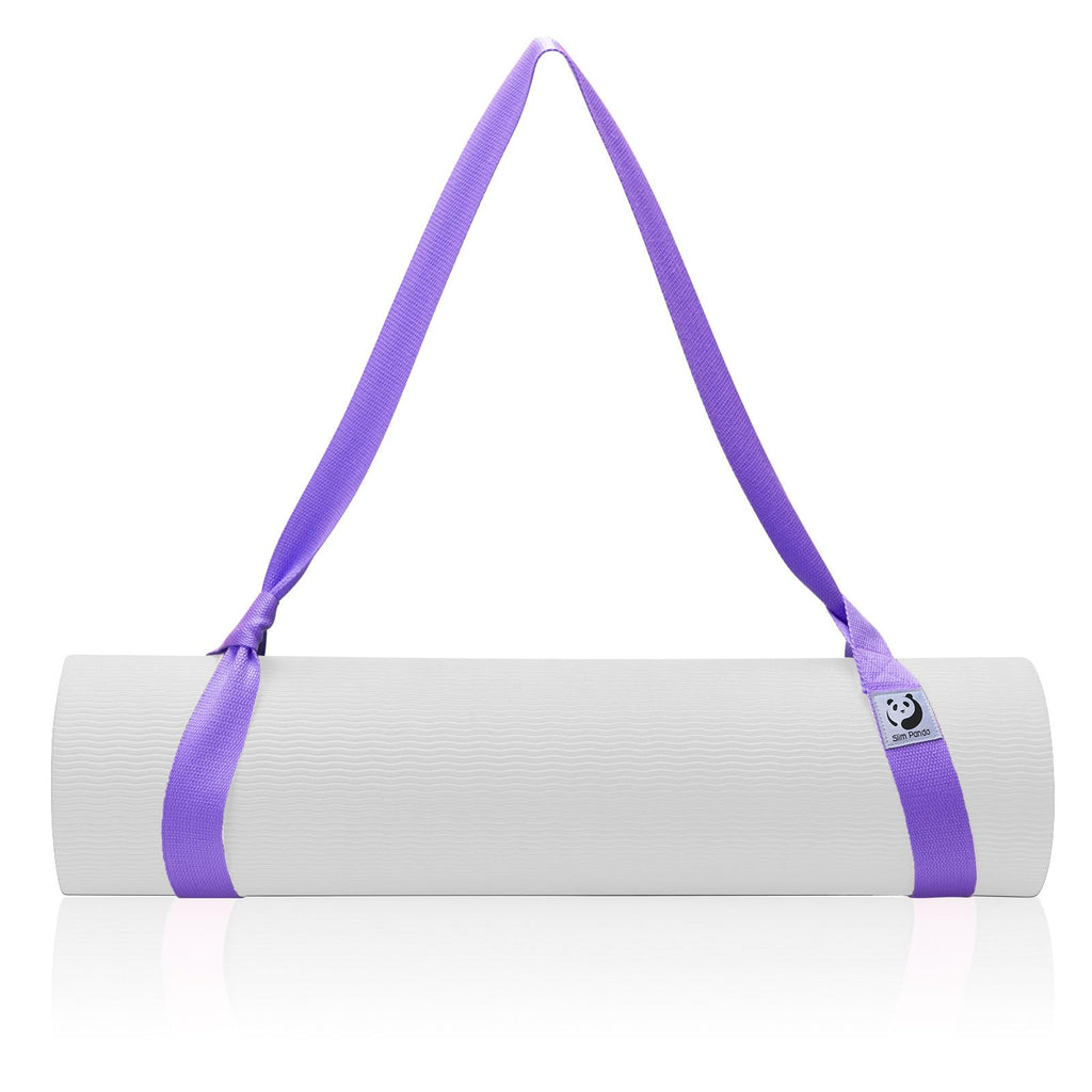 Slim Panda Yoga Mat Straps For Carrying,Adjustable Yoga Mat Carrier, Yoga Mat Sling(Yoga Mat Not Included)(Purple 2.3M)