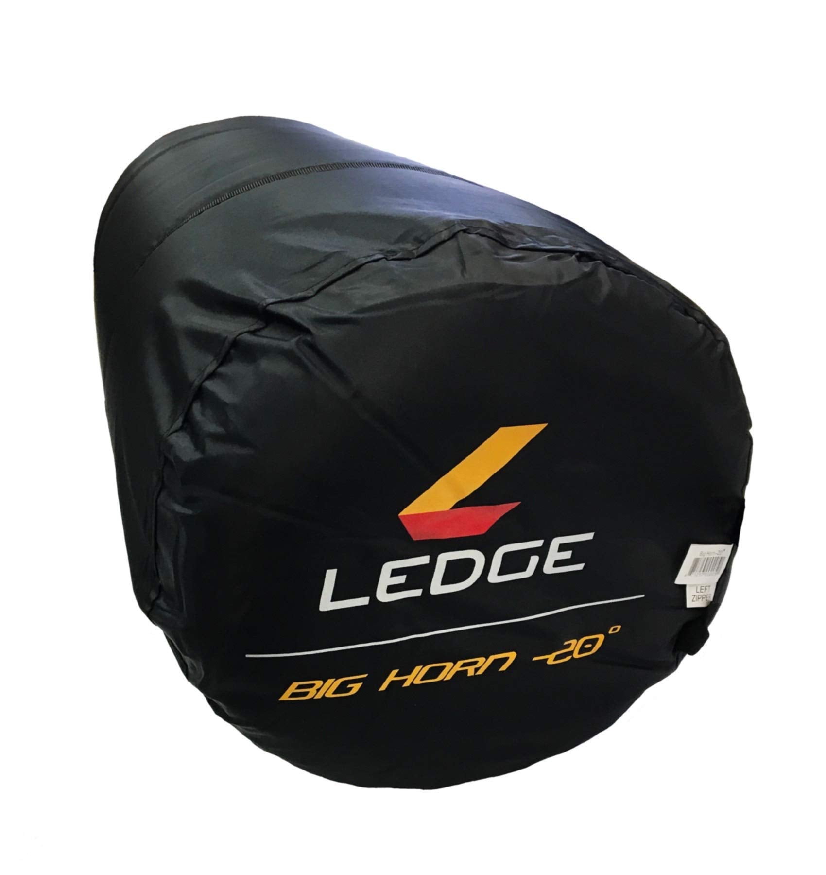 Ledge Sports Big Horn -20 F Degree Xl Oversize Fleece Lined Sleeping Bag (90 X 40, Black)
