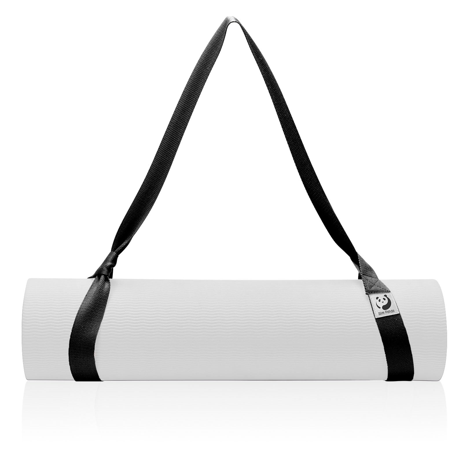Slim Panda Yoga Mat Straps For Carrying,Adjustable Yoga Mat Carrier, Yoga Mat Sling(Yoga Mat Not Included)(Black 2.3M)