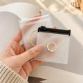 KLIEN Frosted Slider Jewellery Storage Pouches, Pack of 20, 8 x 8 cm