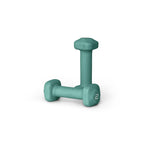 Tone Fitness 2 lb Neoprene Dumbbell Pair for Home Workouts - Non-Slip Design - Teal
