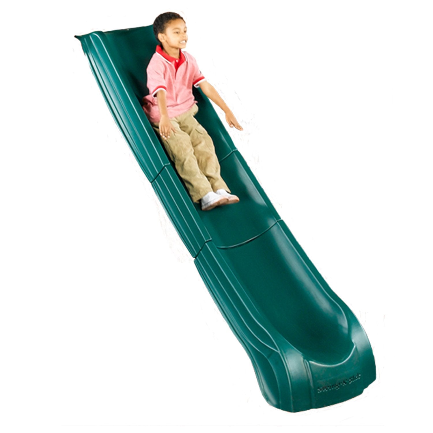 Swing-N-Slide NE 4699-T Super Summit Slide 3 Piece Plastic Scoop Slide for 5 Swing Set Deck Heights, Green