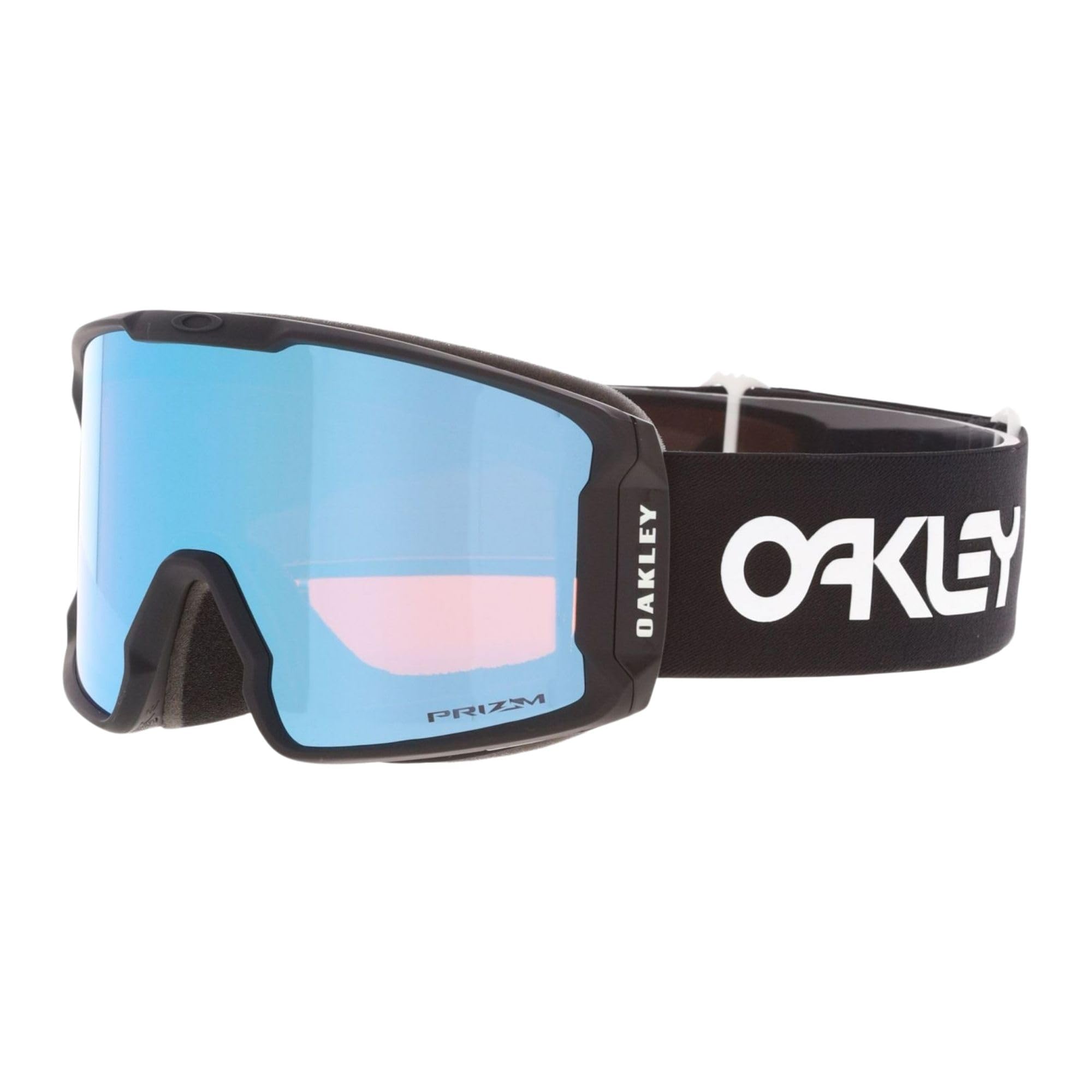 Oakley Line Miner M OO7093 Factory Pilot Black/Prizm Snow Sapphire Iridium Ski Goggles for Men for Women+ Bundle Accessory Leash
