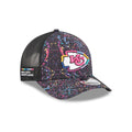 New Era Mens Black Kansas City Chiefs 2025 NFL Crucial Catch 9FORTY Adjustable Hat