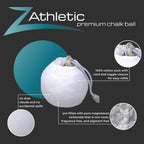 Z Athletic Gym Chalk Ball For Rock Climbing, Gymnastics, And Weightlifting, 2Oz Refillable Ball