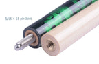 Ab Earth Ergonomic Design 13Mm Tip 58'' Maple Pool Cue Stick Kit With Hard Case (Green, 18Oz)