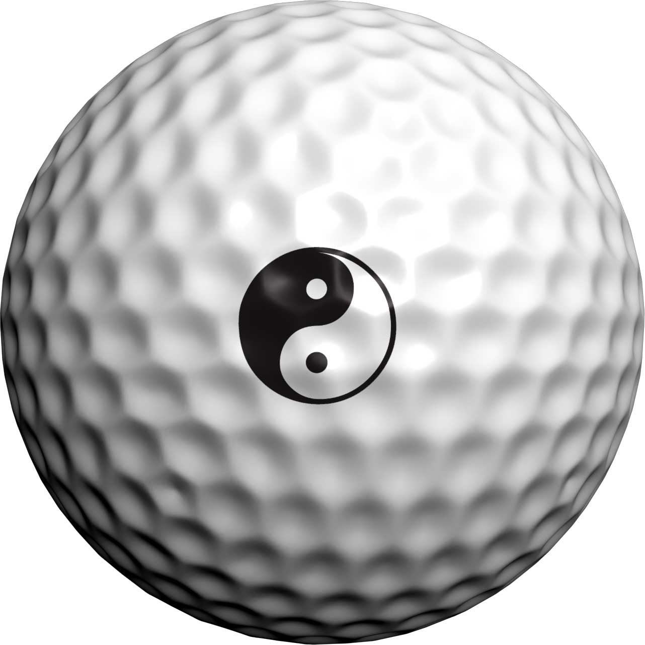 Golfdotz | Yin Yang Design | Golf Ball Markers | Golf Accessories | Golf Ball Customizers | 32 Count