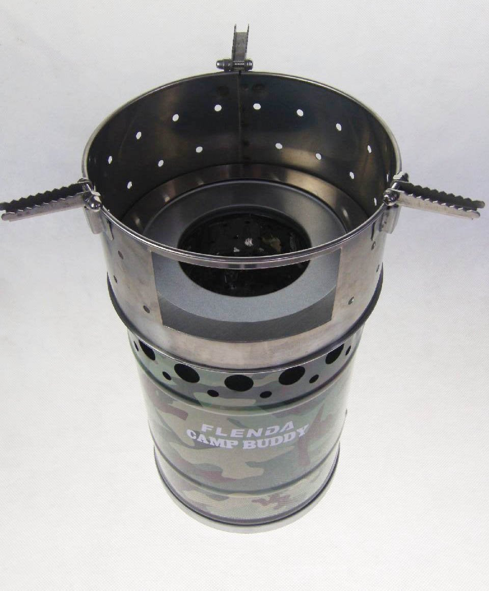 Flenda Camp Buddy Natural Draft Firewood Camp Stove
