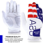 Raulam International Usa Flag Golf Gloves With Perfect Grip For Men And Women Golf Glove American Flag Left Hand Golf Glove Men