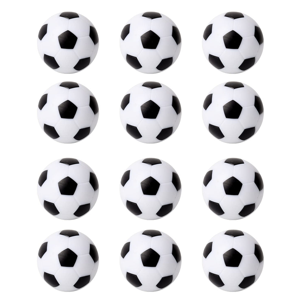 Gse Foosball Table Replacement Balls, 36Mm Tabletop Soccer Football Balls For Foosball Table Accessories (White-12 Pack)