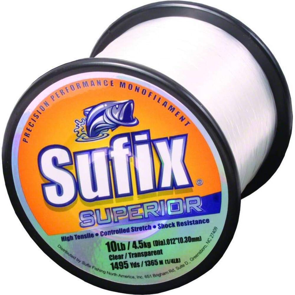 Sufix Superior 1/4-Pound Spool Size Fishing Line (Yellow, 15-Pound)
