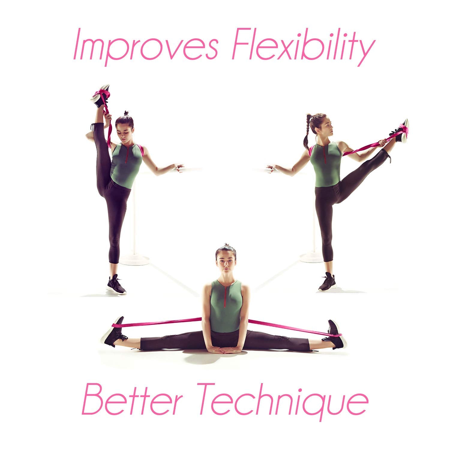 Ttolbi Dance Stretching Equipment: Stretch Bands For Dancers And Ballet Stretch Bands | Dance Stretch Band For Flexibility And E