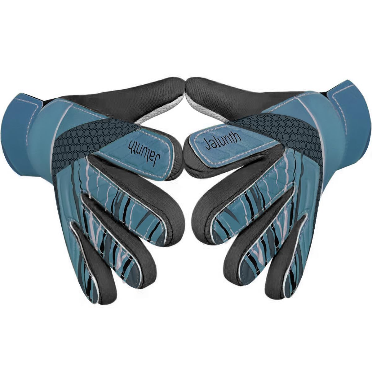 Jalunth Youth Soccer Goalkeeper Goalie Gloves Boys Girls Goal Keeper Field Player Glove Ages 11-13 Years Old Anti-Slip Latex Pal