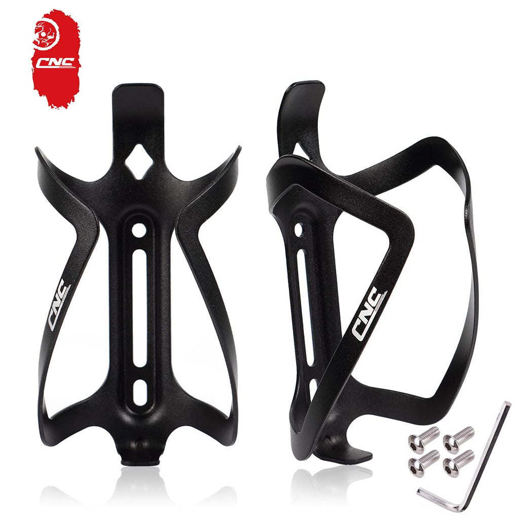 Cnc Bike Water Bottle Holder, 2-Pack Bike Water Bottle Cage For Road Bike/Mountain Bike,Black