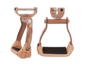 Tough 1 Aluminum Swivel Offset Stirrups 3In Brown