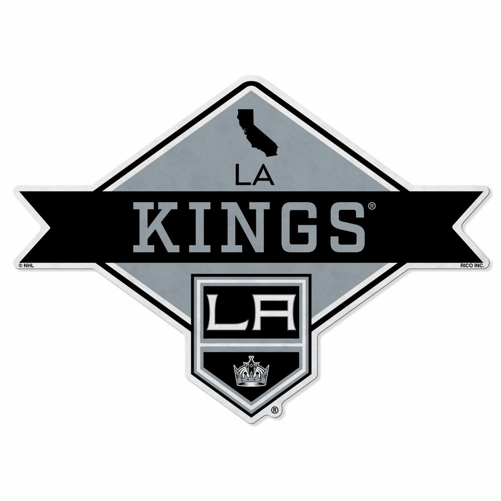 Rico Industries Nhl Los Angeles Kings Diamond Shape Cut Pennant - Home And Living Room D  Cor - Soft Felt Ez To Hang