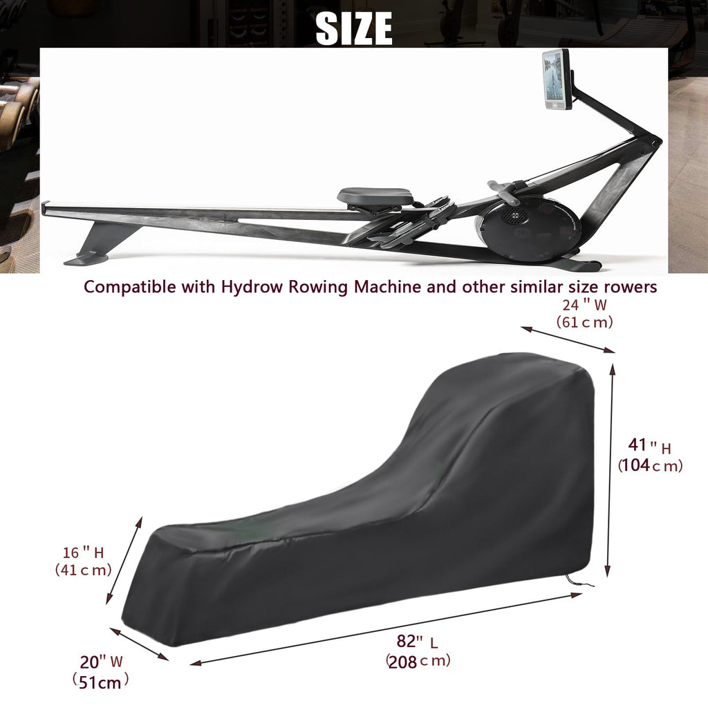 Andacar Rowing Machine Cover, Cover For Concept 2 Rowing Machine Waterproof Rower Cover Dustproof Fitness Equipment Protective C